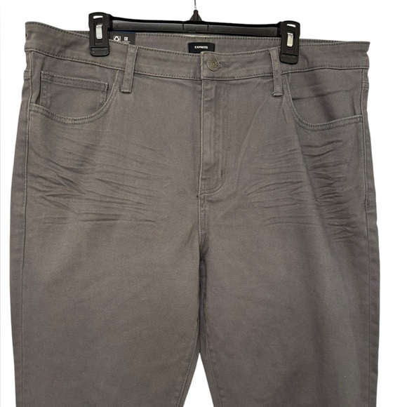 Men's Express Slim Fit Gray Denim Jeans - Picture 7 of 12